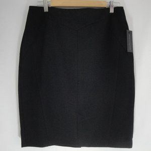 WORTHINGTON Skirt Black Pencil 12 Short Back Zip